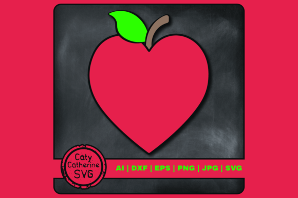 Love Heart Apple Teacher Appreciation: Crafts & Graphics