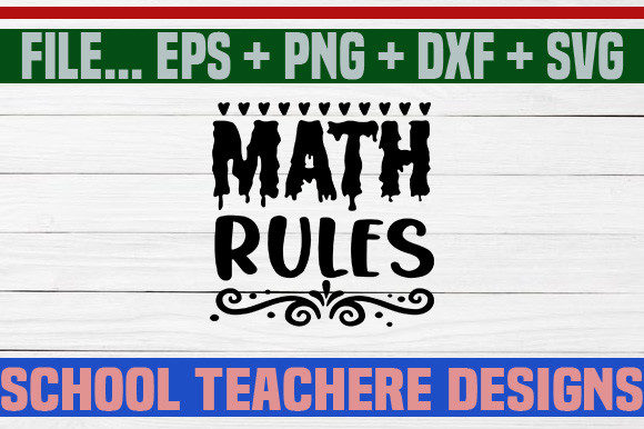 Math Rules SVG: A Designer's Take on School Spirit Stitching