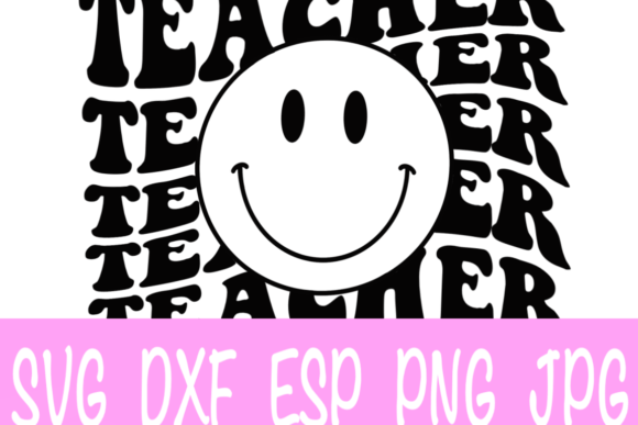 Teacher Happy Face SVG: Graphics for Crafts