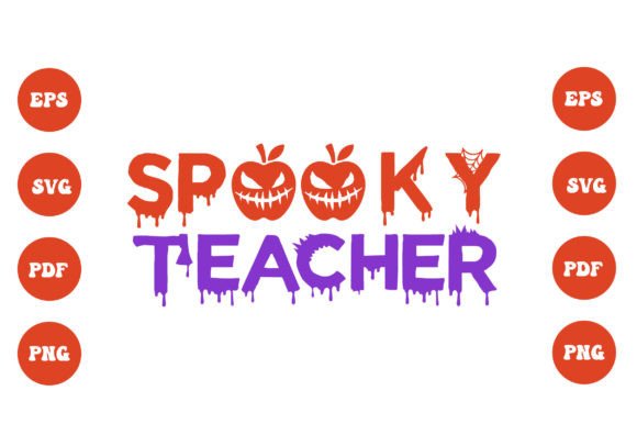 Teacher Spooky PNG: A Designer's Take on Halloween Stitching