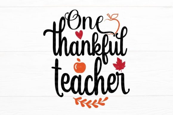 Thankful Teacher Autumn SVG for Crafts and Graphics